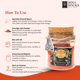 Soul Sticks Jinx Removing Ritual Powder – Break Curses, Remove Bad Luck, Witchcraft Uncrossing Spells, Spiritual Cleansing, Wiccan, Pagan Rituals for Energy Purification (Jinx Removing)