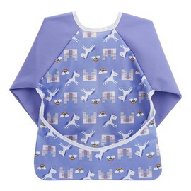 Hi Sprout Infant Toddler Baby Waterproof Sleeved Bib, Bib with Sleeves&Pocket, 6-24 Months (Unicorn)