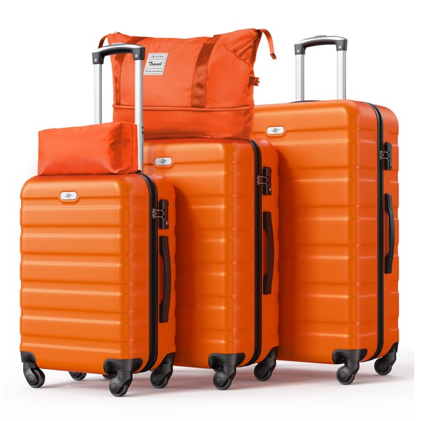 Suitour Luggage Sets 5 Piece Hardshell Suitcases with Spinner Wheels