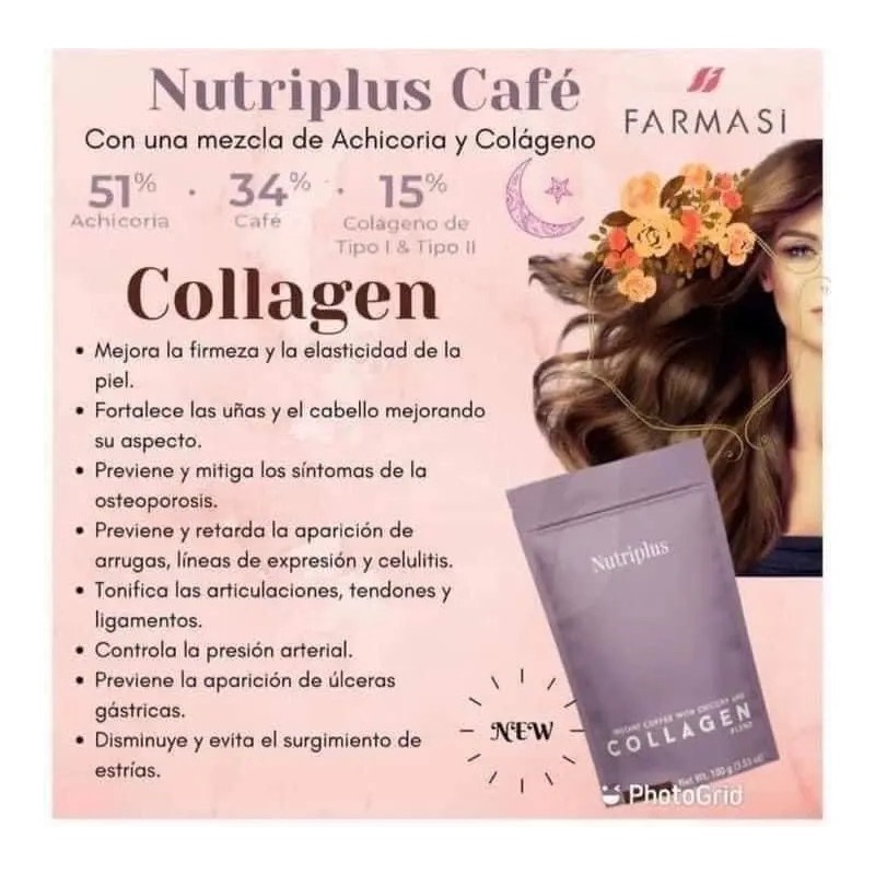 Café Istantáneo Mezcla De Achicoria Con Colágeno Farmasi
