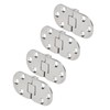4PCS Door Hinge with Mounting Holes 316 Stainless Steel Hinge