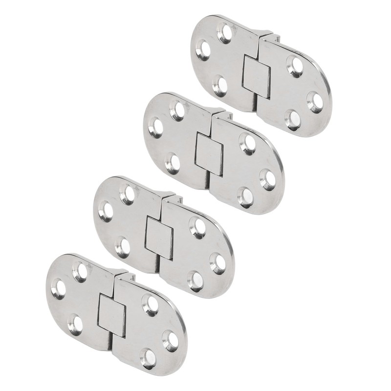 4PCS Door Hinge with Mounting Holes 316 Stainless Steel Hinge