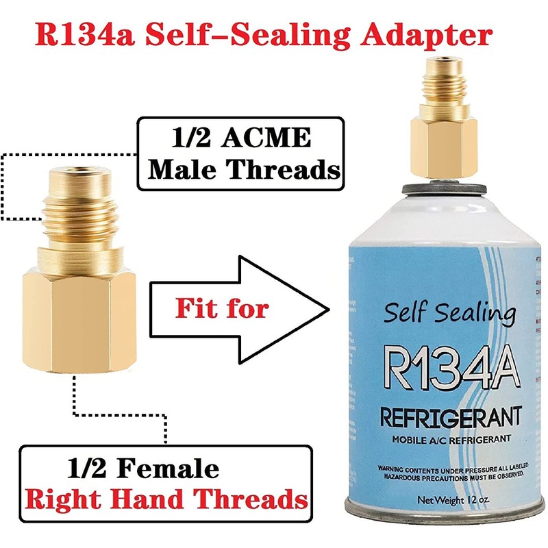 Refrigerator Freon Recharge Hose with Gauge Kit-A/C R134a R12 R22,Universal