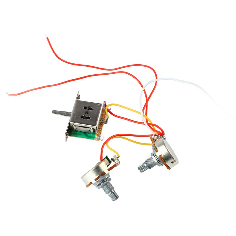 3 Pickup Guitar Wiring Harness 3 Way Switch A500K B500K