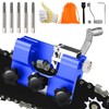 CONGDAREN Chainsaw Sharpener, Portable Hand Crank Tool with 5 Sharpening