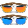 iceBoo Sunglasses Pack of 2 Mens Womens lightweight frame Plastic