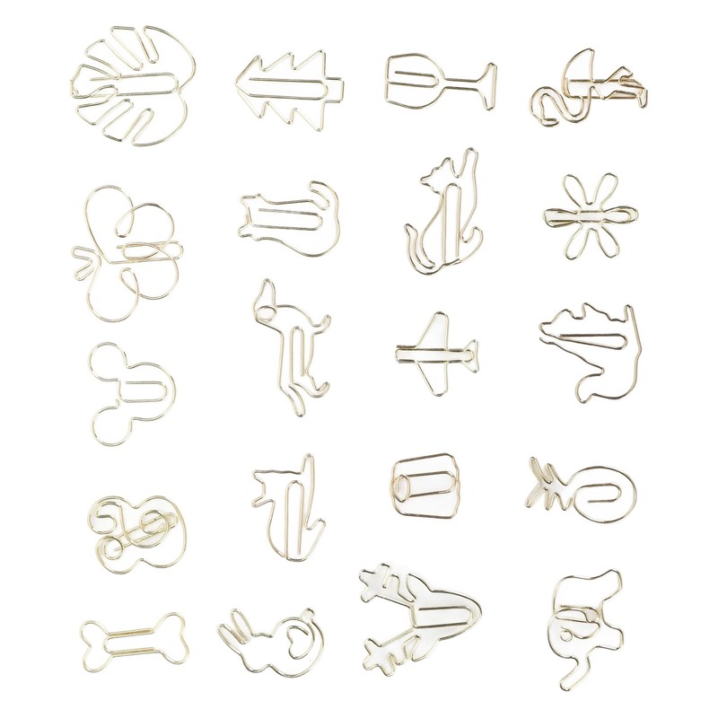 100 Pcs Fancy Paperclips Large Plastic Covered Wire Multi Purpose