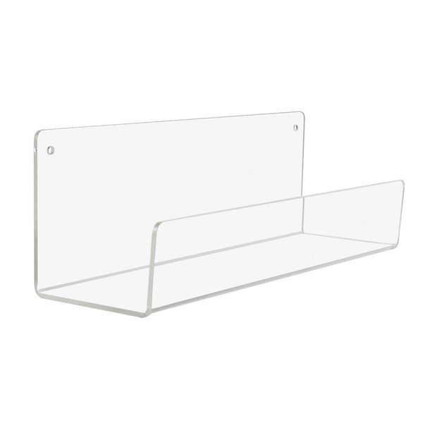 Source One Premium Clear Acrylic Floating Wall Mount Shelves Perfect