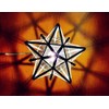 Clear Glass Star Flush Mount Moravian 8'' Star Ceiling Light