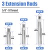 Mesee 3 Pieces 5/8-11 Thread Angle Grinder Extension Connecting Rods