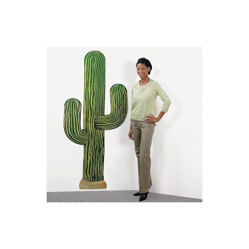 Fun Express 6 Foot Jointed Cactus Wall Decor - VBS