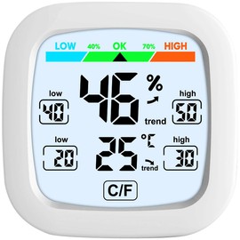 infactory Combination thermometer: digital hygrometer and thermometer with trend display and comfort index (humidity meter, hydrometer, souvenir)
