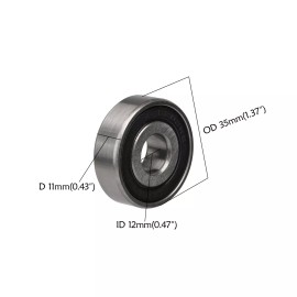 Unbranded Spacers 6202 RS Bearings For Dirt Pit Bike 15mm to 12mm Front Rear Wheel Axle