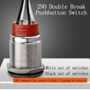 HBAN 22mm Momentary Stainless Steel Flat Round Pre-Wired Head Push