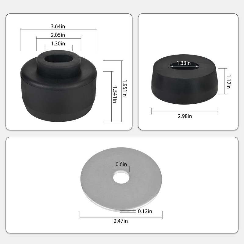Edicapo Body and Cab Mount Bushing Kit Compatible with Chevy