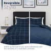 Martex 3-Piece Reversible Comforter Set – Full/Queen Comforter Set –