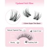 EMEDA Natural Lash Clusters C Curl Wispy Eyelash Clusters Natural