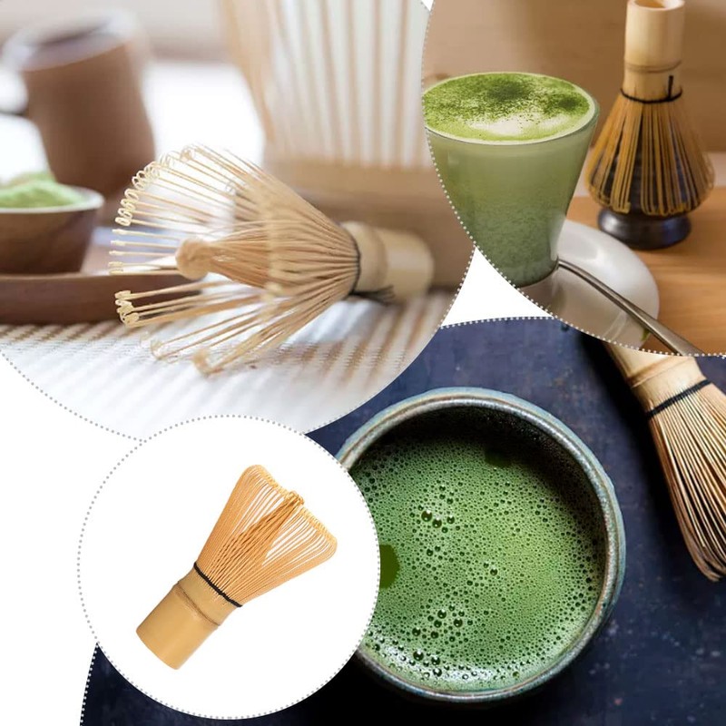AOTISBAO Matcha Whisk Natural Bamboo Tea Powder Whisk Semi-Handmade Chasen