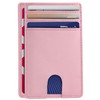 AMEHA Minimalist Slim Wallet for Men Front Pocket Genuine Leather