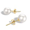 Amy & Annette 18K Gold Plated Cultured Pearl Earrings Set