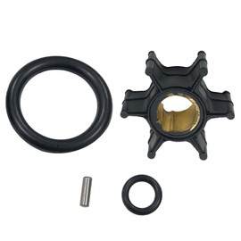 Outboard Engine 386084 0386084 0777817 777817 Water Pump Impeller with Key O-Ring for Johnson Evinrude OMC BRP 8HP 9.9HP 15HP Boat Motor, fit Sierra 18-3050