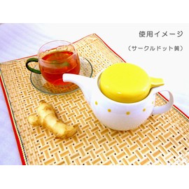 波佐見焼 すりおろし機能付 ジンジャー ポット (茶こし付) 緑の森 ID-22-03