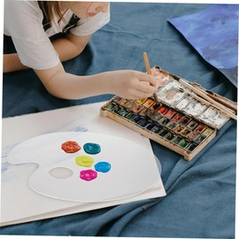 KONTONTY Acrylic Makeup Mixing Palette Stainless Steel Spatulas for Foundation Nail Art