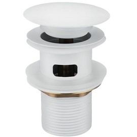 Antfly Drain Fitting Sink with Overflow, Drain Valve, Pop-Up Valve, Universal Drain Fitting for Sink and Washbasin (White)