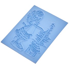 Stamps - Saturated Canary Little Darlings Unmounted Rubber Stamps, Trimming the Tree