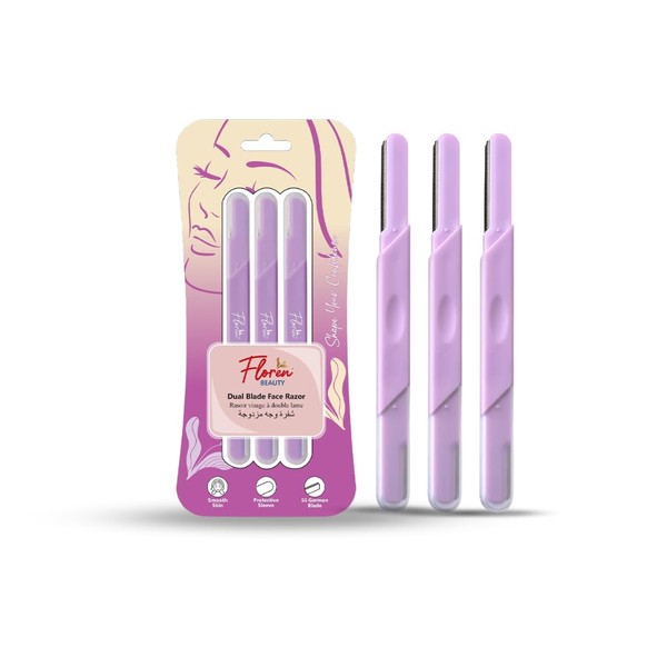 Floren Face & Eyebrow Dual facial razor for women |