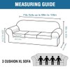 H.VERSAILTEX Velvet 4 Piece High Stretch Sofa Slipcover Cover Furniture