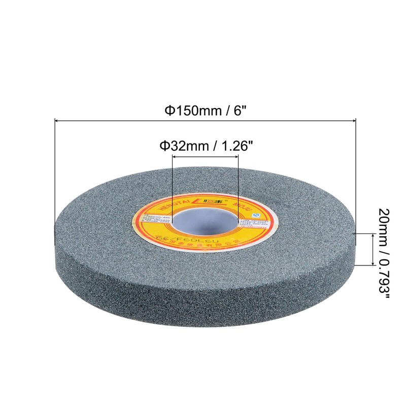 sourcing map 6-Inch Bench Grinding Wheels Green Silicon Carbide GC