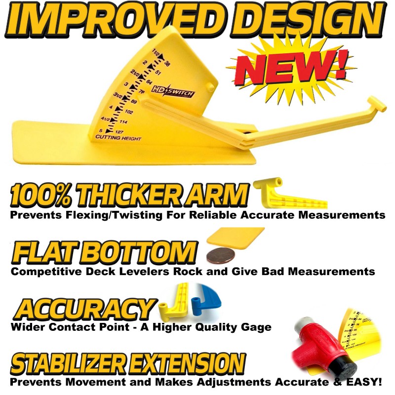HD Switch Deck Blade Leveling Gage for John Deere L