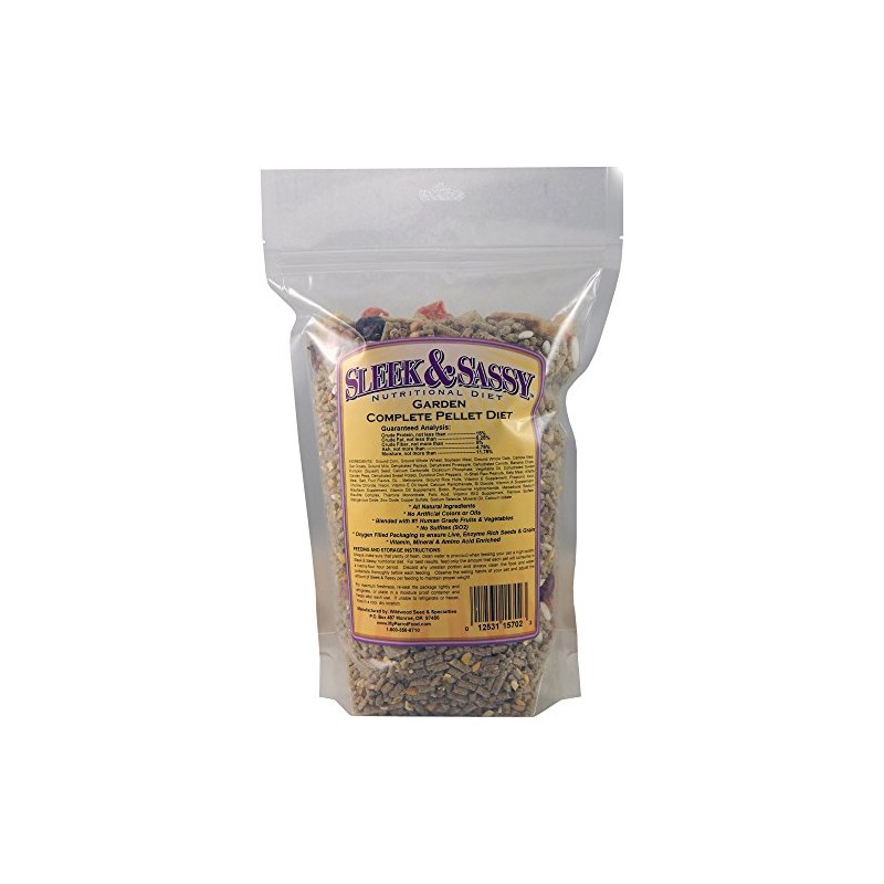 SLEEK & SASSY Garden Complete Pellet Parrot Food (2 lbs.)
