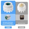Lnngub Pack of 4 Spin Mop Replacement Parts, Plastic Spin