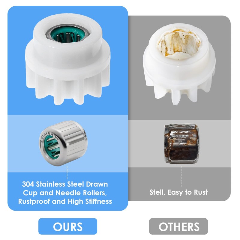 Lnngub Pack of 4 Spin Mop Replacement Parts, Plastic Spin