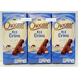 Choceur Milk Crème Smooth Creamy European Chocolate 7.05oz 200g (Three Bars)