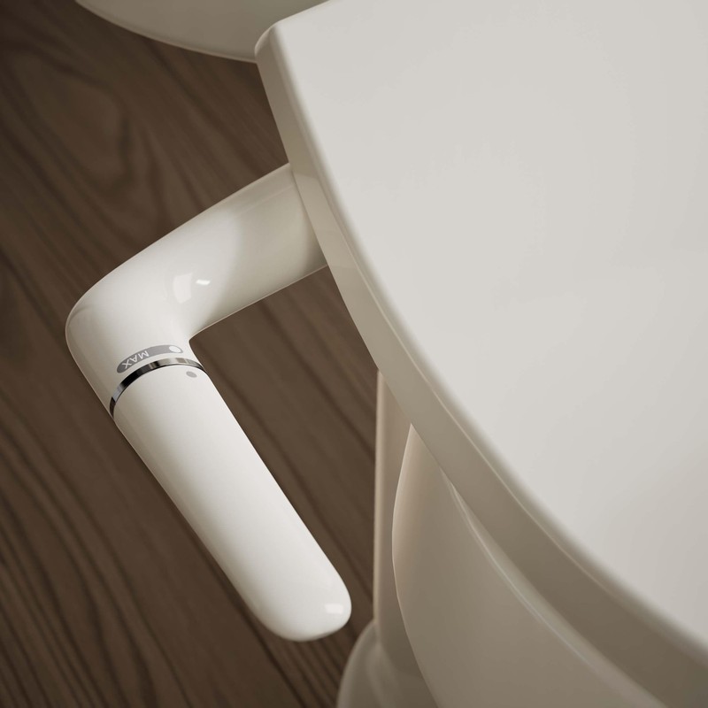 Kohler PureWash M250 Manual Elongated Bidet Toilet Seat, Biscuit, Quiet-Close