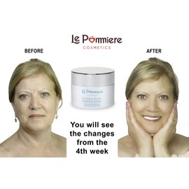 Anti-Aging Cream 1,7oz 50 ml with Hyaluronic Acid Anti-Wrinkle Collagen with Vitamins A, C and E for a gentle skin facial cream with Sun Screen, Elastin and Glycerine for better skin