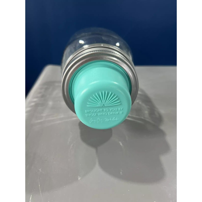 Casamigos Tequila Cocktail Shaker Teal George Clooney Logo W/ Citrus