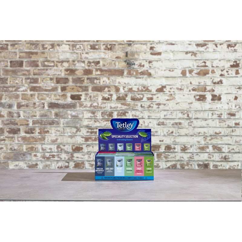 Tetley Specialty Variety Pack, Incl. 1 x English Breakfast, 1