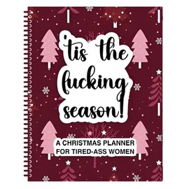 To Do List Christmas Planner Notebook with Pen, Funny Christmas Holiday Daily Task Checklist Christmas Planner with Spiral Binding, 11.02" x 8.46"