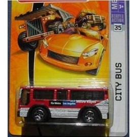 Matchbox 2007 1:64 Scale Red City Bus Die Cast Car #35
