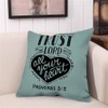 Husandy Throw Pillow Covers Christian Lettering Biblical Trust in The
