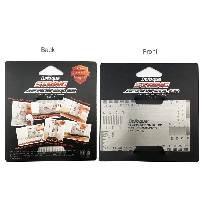 Double Sided Multi Function String Action Ruler Gauge Tool Both