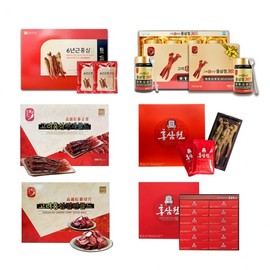 Cheong Kwan Jang Red Ginseng Gift Set: Hongsamwon, Hongsamjeong 365 (2/4 Bottles), Goryeo 6-Year-Old Red Ginseng Jeonggwa Gold Red Ginseng Gold Goryeo Sliced Red Ginseng Gold
