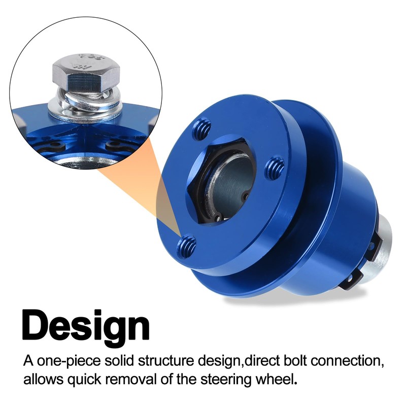 CNSPEED 3 Hole Steering Wheel Quick Release Hub Adapter, Car