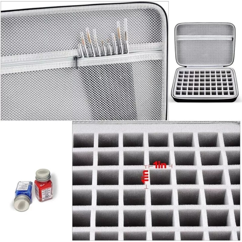 Testors Model Paint Storage Case Compatible with Testors Paint Set