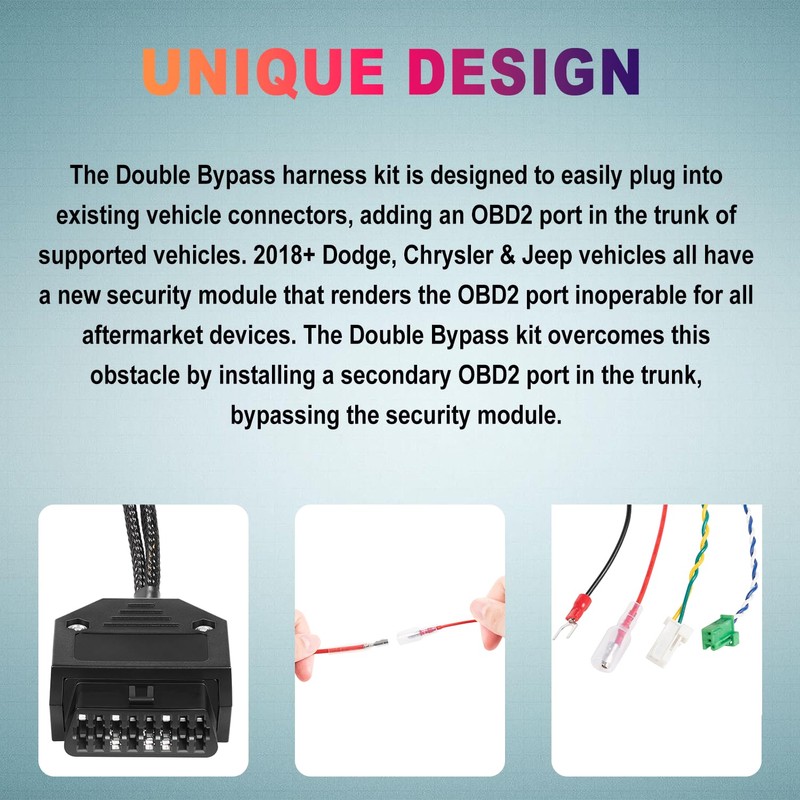 Ezbzyz Double Bypass | Trunk-Mount Security Bypass Cable Kit Compatible