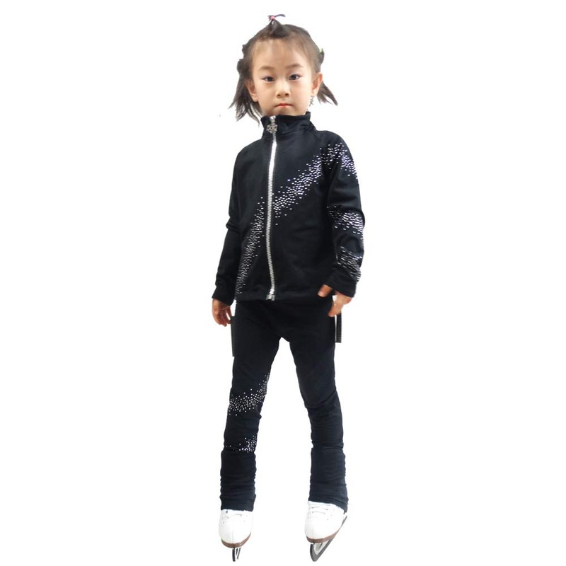 LIUHUO Girls Ice Skating Pants Fleece Exercise Leggings for Teens